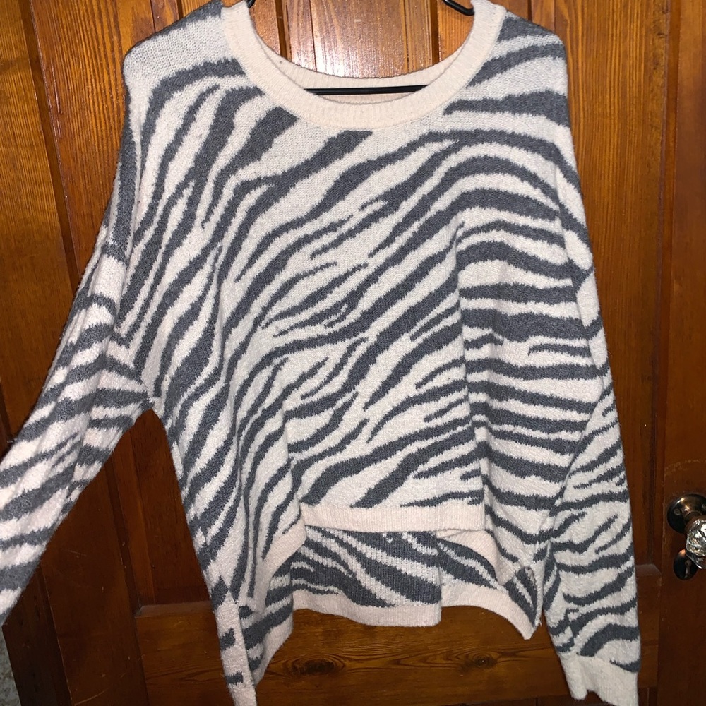 Zebra Print Sweater